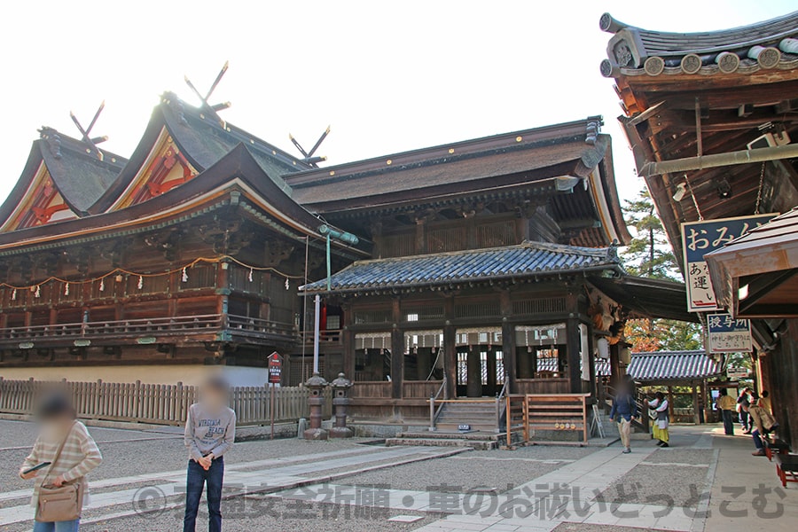 吉備津神社 美しい造りの本殿・拝殿の様子（その1）