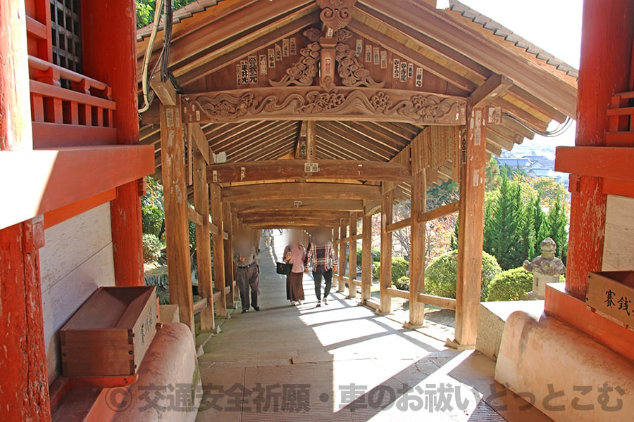 吉備津神社 廻廊の様子