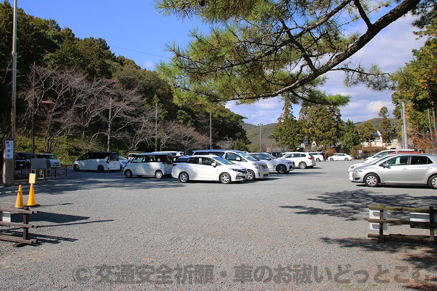 吉備津彦神社 第一駐車場の様子