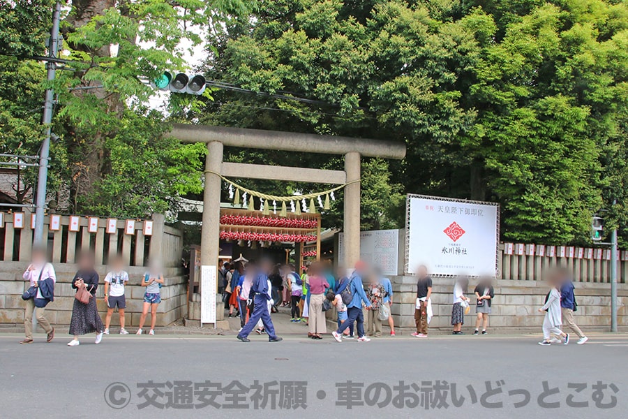 川越氷川神社 境内入口の様子