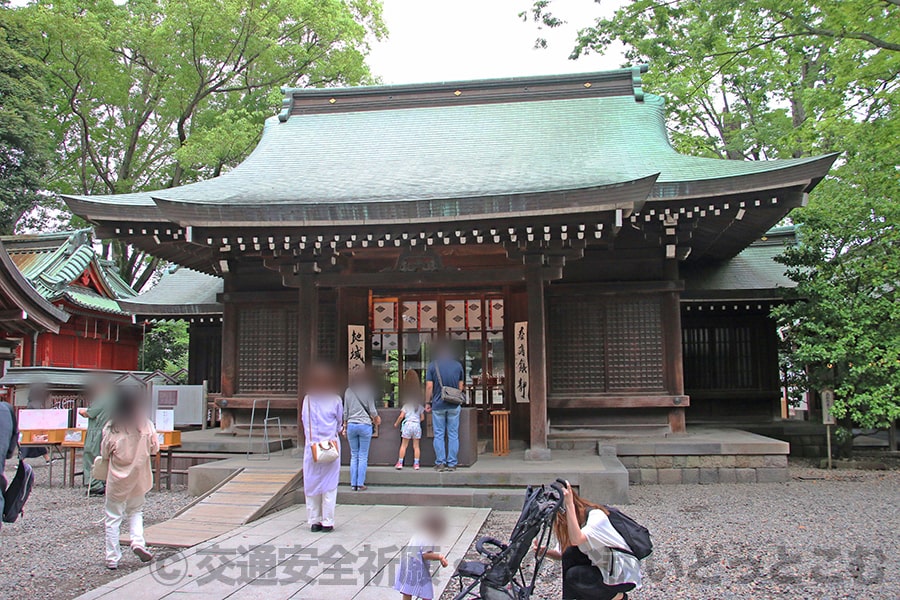 川越氷川神社 拝殿・本殿の様子