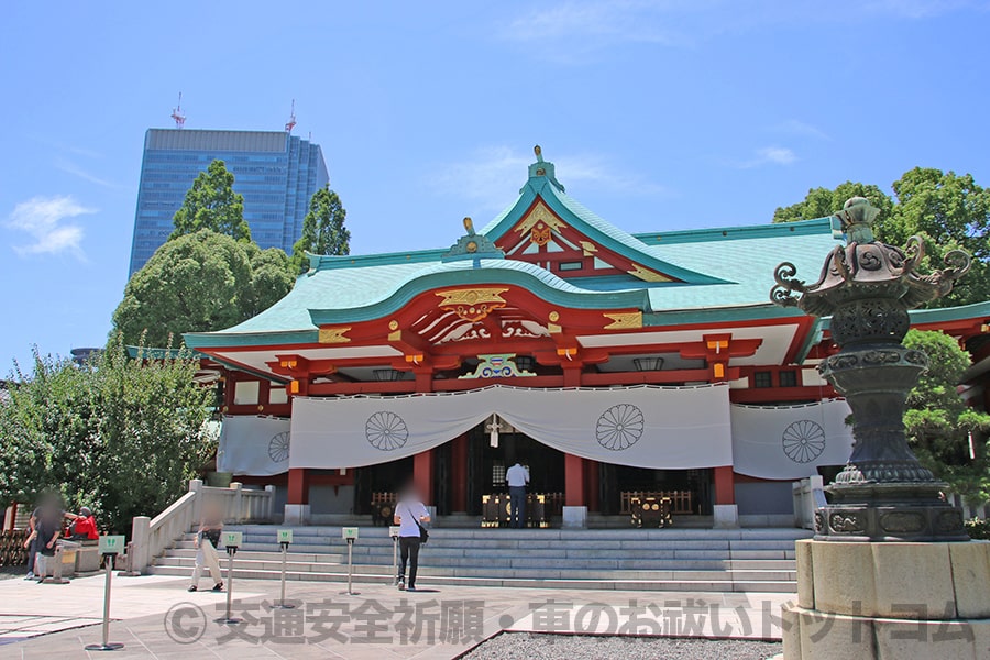 日枝神社 拝殿・本殿の様子
